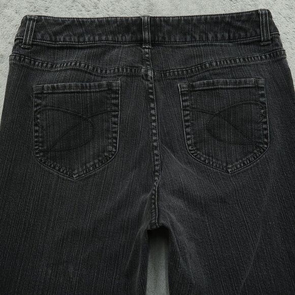 Chico's Platinum Jeans Women's 2 US-12 Short Gray Mid-Rise Slim Leg 27.5" Inseam - Picture 12 of 15